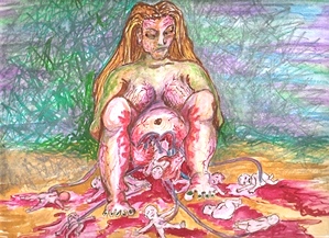 Artist Dorothy Martell - Clown Mafia
